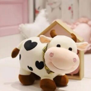 Cute cow teddy for kids, cozy small cow