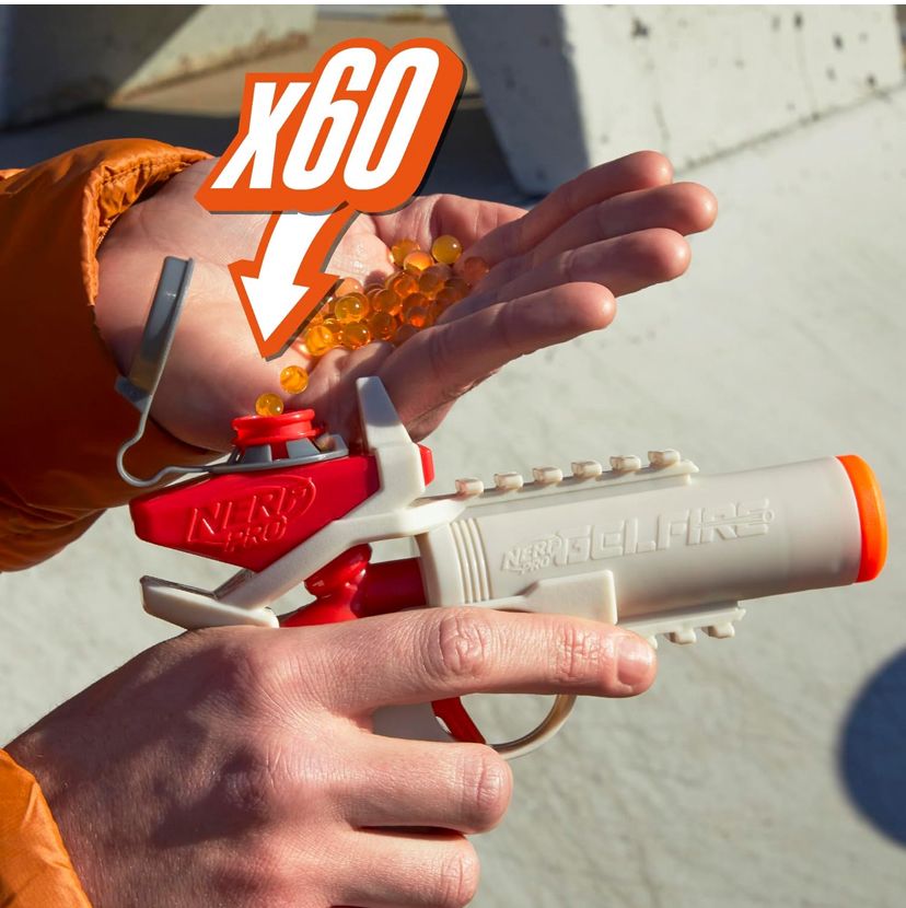 Gelfire ignitor blaster, 1000 gelfire rounds, 60 round capacity, T-pull priming, up to 150 FPS, with eye wear, best for kids and teens - Image 3