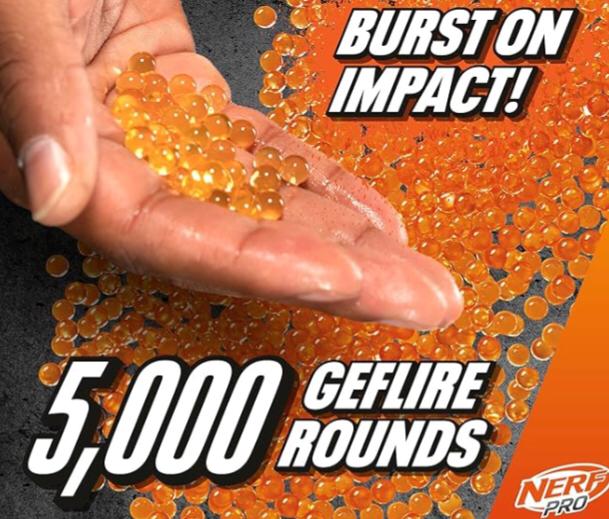 Nerf Pro Gelfire Ghost Bolt Action Blaster, Removable Boost Barrel, 5000 Gel Rounds, 100 Round Integrated Hopper, Eyewear, Ages 14 & Up - Image 2