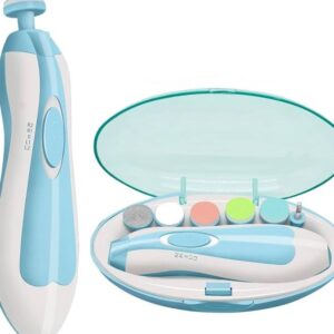 Electric nail trimmer for baby, multicolor with LED light